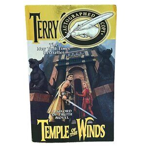 Temple of the Winds Paperback Terry Goodkind Signed by Author Fantasy Magic
